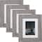 4 Pack Craig Frames American Barn Light Gray Picture Frame with Mat